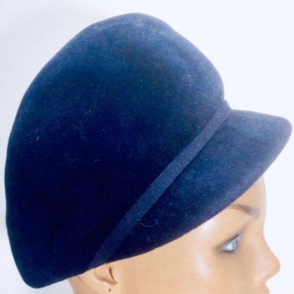 Vtg Kutz  Vannette Lysce France Velour Cap Hat main image 5